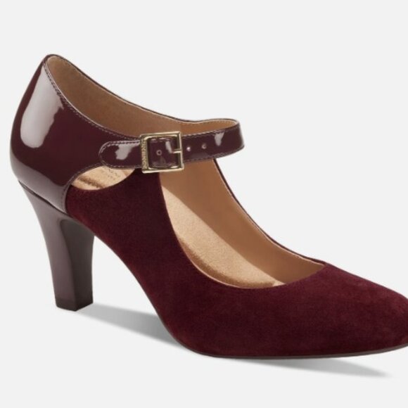 GIANI BERNINI Velmah Memory Foam Mary Jane Pumps - Size 6M - Wine - Picture 14 of 14